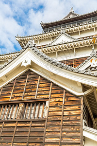 日本广岛城堡的外墙图片