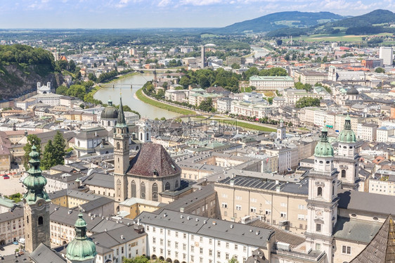 奥地利萨尔茨堡历史城市萨尔茨堡的美丽景色图片
