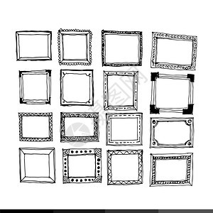 手画图框标示设计图片