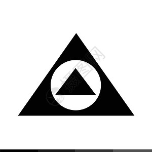 无限符號三角形图标说明设计背景