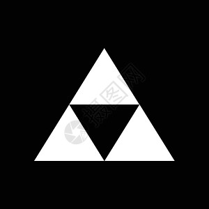 无限符號三角形图标说明设计背景