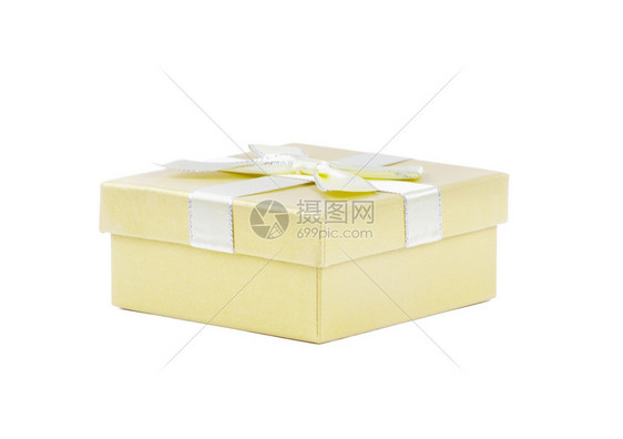 白色上孤立的礼品盒图片