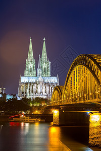 科隆大教堂和霍亨佐伦大桥德国科隆图片