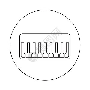 钢琴图标插设计图片