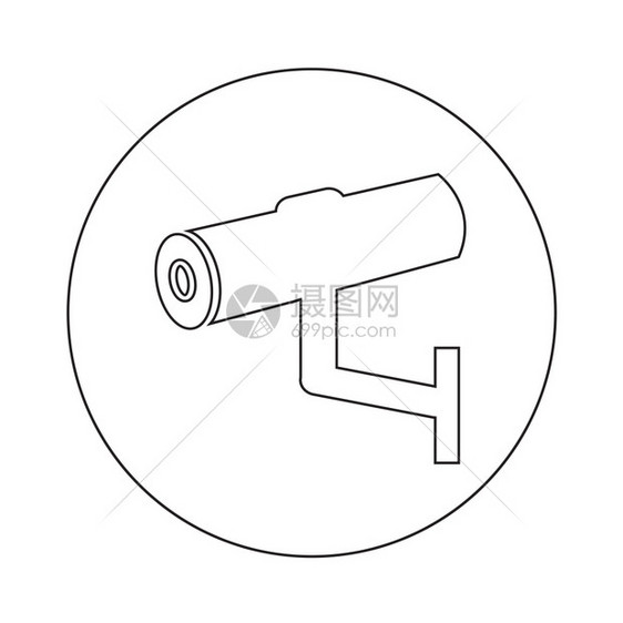 cctv安全图标插设计图片