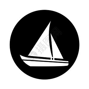 帆船图标示设计图片