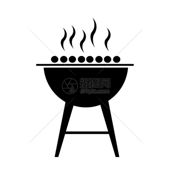 bbq图标插设计图片