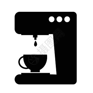 咖啡器图标插设计图片