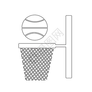 篮球轮廓背景
