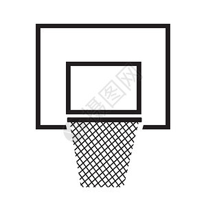 篮球后板网图标插设计图片