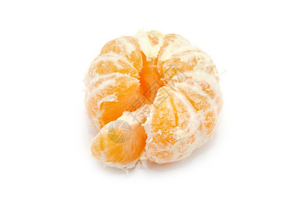 在白色背景上绝缘的橘子或普通话水果图片