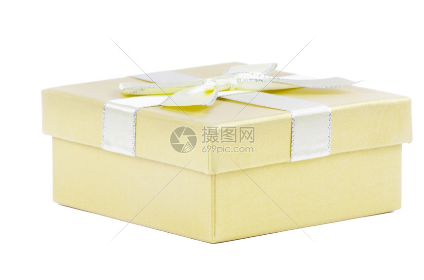 白色上孤立的礼品盒图片