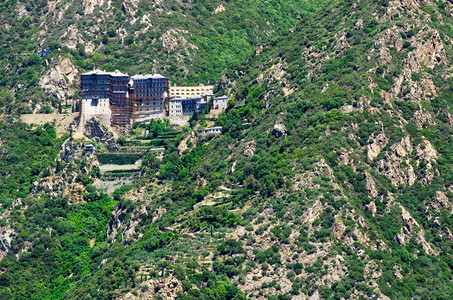 Simonopetra修道院Athos半岛Athos山Chalkidiki希腊图片