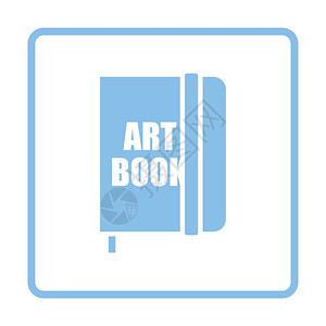 蓝色艺术教育书籍图标图片
