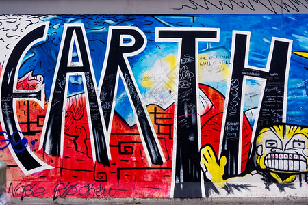 德国柏林3月20日15年3月日柏林东侧美术馆柏林墙涂鸦这是198年倒塌的最初柏林墙13公里长一部分图片