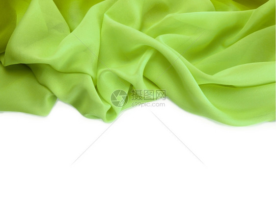 绿色丝绸纤维背景图片