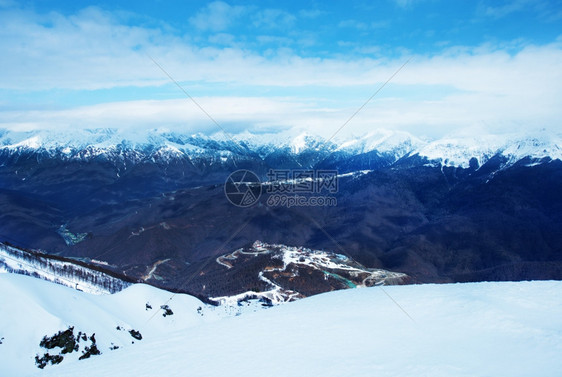 俄罗斯联邦索契冬季山区图片