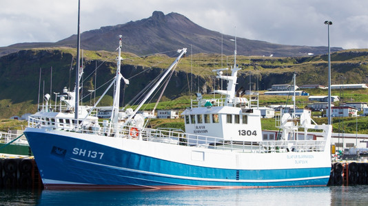 Grundarfjordur冰岛2016年8月日Grundarfjordur港的渔船冰岛2016年8月日图片