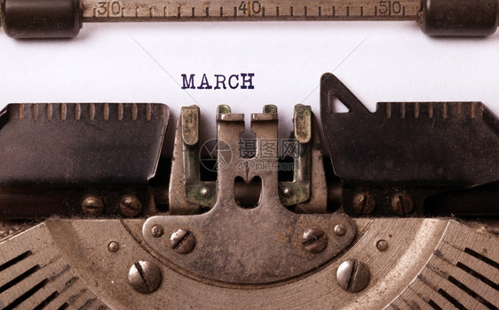 旧打字机的式3月图片