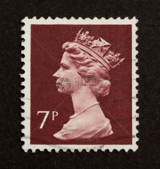 1970年联合王国CIRCA1970年英国印刷的邮票显示元首伊丽莎白女王1970年circa图片