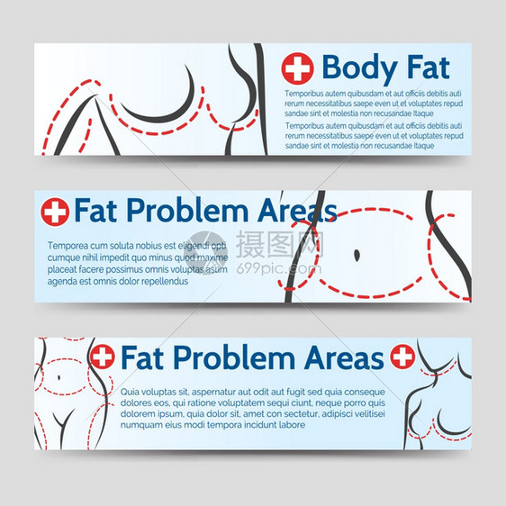 女脂肪问题区域横幅女脂肪问题区域横幅模板图片