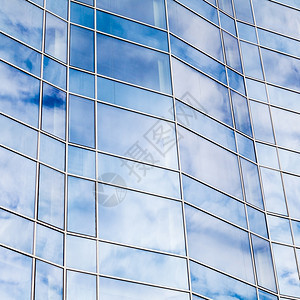 现代建筑玻璃墙设计背景图片