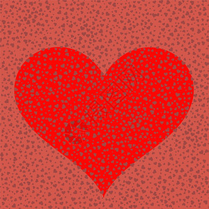 红浪漫背景的心情人节象征图片