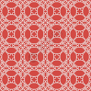 装饰Retro无缝模式Ornamental红背景无缝红模式图片