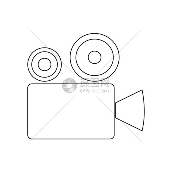 视频相机图标插设计图片