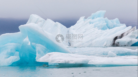 Jokulsarlon是冰岛东南大湖河破碎了图片