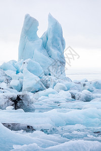 冰岛Vatnajojakull冰川的Jokulsarlon湖冰川图片