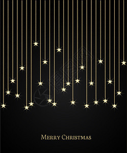 圣诞矢量背景落星的圣诞背景插图矢量图片