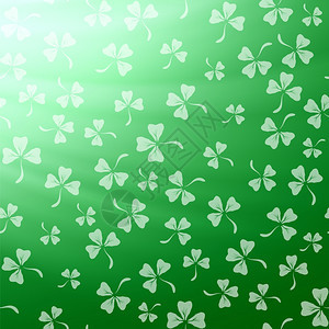 自然沙姆罗克树脂卡通罗佛树叶绿色背景PatricksDayBanner自然查洛克树脂图片