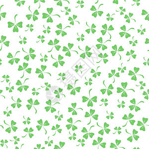 白背景上孤立的卡通克罗弗叶PatricksDayBanner天然查洛克质图片