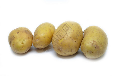Ratte土豆堆白背景隔离图片