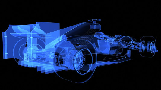 3dX光运动车说明X光运动车投标3D插图背景图片