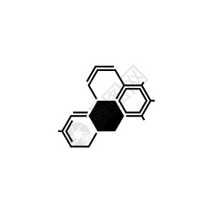 生物化学图示平面设计孤立的分子结构图片
