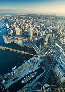 横滨市风景在米那托拉海滨区图片