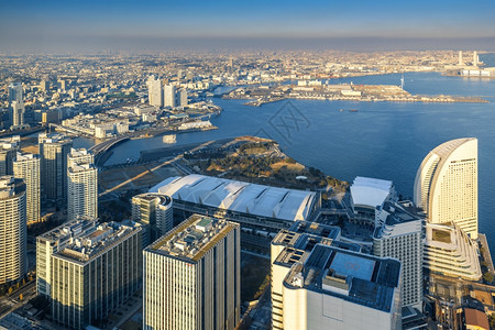 横滨市风景在米那托拉海滨区图片