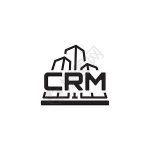 CRM系统图标平面设计公司CRM系统图标商业和金融单独说明图片