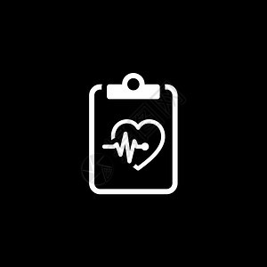 心脏病治疗方案和医服务图标心脏病治疗方案和医服务图标简单设计孤立图片