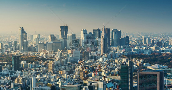 日本落东京市景天线图片