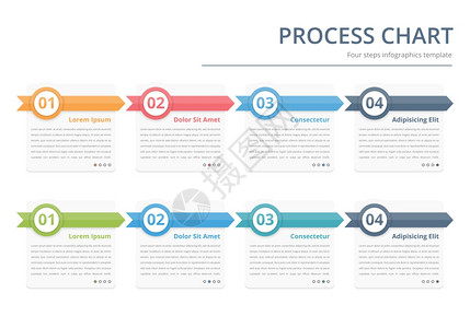 流程图模板带有数字和文的设计要素商业信息图工作流程步骤选项矢量eps10插图图片