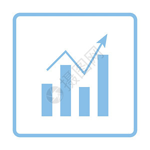 分析图表标蓝框架设计矢量图示图片