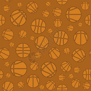 篮球图案以白色背景隔离的篮球设计背景