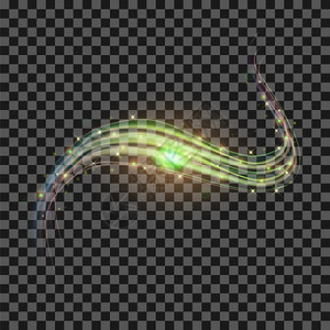 星光背景绿线速度运动效果闪光轨绿背景图片