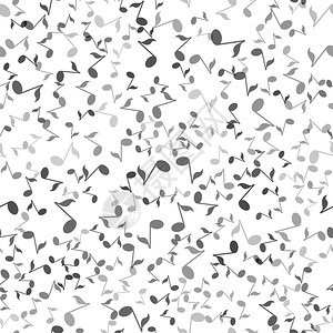 白色背景的音乐笔记无缝模式音乐笔记无缝模式图片