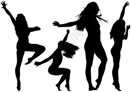 女青年舞蹈插图图片