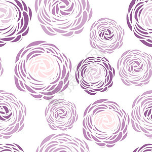 紫色花朵矢量元素背景图片