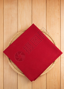 木板上的餐巾纸图片